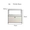 USM Middle Ancient Armário de TV de Aço Inoxidável Armazenamento Simples Moderno Modular Combinação Aparador Sala de Estar Ins Armário de Balde Minimalista