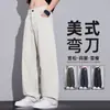 Pantalones Casuales para Hombre 2026 Verano Nuevo Estilo Americano Modernos Sueltos Rectos Ropa Deportiva Resistente al Desgaste Pantalones de Trabajo