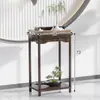 Color de ala de pollo estante antiguo madera gabinete pequeño chino de múltiples tesoros tetera de arcilla púrpura estante para juego de té estante de almacenamiento soporte de exhibición