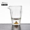 Vaso de chupito de licor Jinshan con lámina dorada, Taza de degustación, Taza de té de vino, Dispensador de vino, Copa de cristal, Copa de cristal que cambia de color