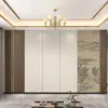 Painel de parede mural para fundo de TV com treliça estilo chinês, papel de parede paisagem em tinta estética da Dinastia Song, tecido de parede para sala de estar, sofá e parede da TV