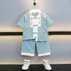 Traje Tang para niño Disfraz de verano para presentación Hanfu infantil Estilo chino Set de disfraz antiguo para bebé Ropa tradicional china para niño de nuevo estilo chino