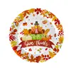 Conjunto para Festa de Ação de Graças 2026 Outono Peru de Ação de Graças Louça Descartável Pratos de Papel Copos de Papel Decoração de Mesa