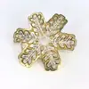 Decoración de Navidad de Copo de Nieve de Color Transparente Electrochapado de Plástico Cuentas de Luz LED Accesorios para Árbol de Navidad de Fibra Óptica Arreglo Navideño