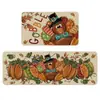 Felpudo Decorativo Navideño Transfronterizo Alfombra Larga de Cocina Absorbente de Aceite Felpudo Antideslizante Resistente a la Suciedad para Puerta para Pelo