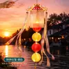 Linternas del Festival de Medio Otoño Kit de Manualidades DIY para Niños Atmósfera Festiva Linternas Portátiles Creativas Estilo Chino Decoraciones Colgantes Brillantes