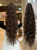 Onda de agua transfronteriza esponjoso elegante volumen de cabello para mujer cordón cola de caballo alambre de alta temperatura de 26 pulgadas fabricantes mayorista cabello
