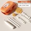 Cepillo de Limpieza Portátil Plegable de Doble Cara para Bebé Set de Cepillos para Botellas Cepillo de Limpieza Salida Cepillo Multifuncional Escurridor