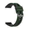 Adecuado para Samsung/Huawei/Xiaomi Watch Series Estilo Deportivo Hebilla de Dos Tonos Negra Correa de Silicona 22mm Universal