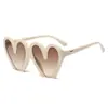 Gafas de Sol Personalizadas con Forma de Corazón Estilo Nuevo Europeo y Americano, Divertidas Gafas con Forma de Corazón para Sesión de Fotos de Fiesta de Cumpleaños, Tendencia de Gafas Transfronterizas de Moda
