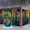 Cortina Ventana Pantalla Impermeable Exterior Comercio Exterior Transfronterizo Pabellón Moderno Amazon Transfronterizo Toldo Protector Solar Serie Bosque