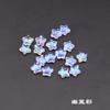 Estrella de cinco puntas de 8 mm agujero recto agujero vertical esmerilado estrella pequeña estrella de cinco puntas esmalte de color antiguo horquilla borla diy hecho a mano cuentas sueltas