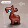 Estatueta de Cervo em Sândalo Verde, Mini Animal Fofo em Madeira de Ébano Ornamento de Mão, Um Cervo Significa Que Você Está Comigo Decoração de Mesa