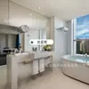Muebles para Hotel Meijue Habitación Estándar Juego Completo de Camas Dobles, Gabinetes de Té, Bases de Cama Refurbished, Diseño e Instalación de Muebles desde la Fábrica de Origen