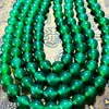 Pulseira de Ágata Verde Natural com Contas Semi-Prontas Acessórios para Joias DIY Contas Soltas de Ágata Atacado Novo Estilo Chinês