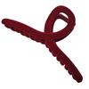Pinza Grande de Terciopelo Otoño e Invierno Pinza para el Pelo Flockada Superficie de Terciopelo Rojo Grande Accesorios de Año Nuevo Accesorios para el Cabello Pinza de Tiburón Venta al por Mayor