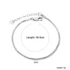 Joyería Transfronteriza, Diseño de Nicho Elegante y Exquisito, Pulsera de Cadena Fina, Pulsera de Acero Inoxidable de Moda de Gama Alta, Joyería para Manos al por Mayor
