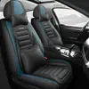 Cojines Personalizados para Asientos de Coche para Todas las Estaciones, Adecuados para Coches de Cinco Plazas, Fundas para Asientos Individuales y Dobles Delanteros, Cojines Completamente Cerrados para Asientos, Fundas de Cuero para Asientos