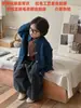 Suéter Infantil 2025 Suéter Cardigan Jaqueta Infantil Coreano Retrô para Meninos e Meninas Solto e Mais Fácil de Combinar Suéter Casual