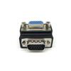 Adaptador VGA en ángulo recto hembra a macho macho a hembra curva de 90 grados Adaptador VGA 15 para 15 orificios
