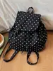 Mochila de Lona de Nylon con Lunares de Gran Capacidad para Mujer 2026 Nuevo Estilo de Moda de Gama Alta Mochila Versátil para el Viaje Diario
