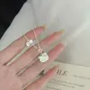 Collar de gato Kitty de plata pura 999 de alta calidad para mujer, con acabado mate y diseño de estrellas, en estilo chino tradicional, perfecto como regalo para tu novia.