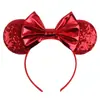 Acessórios de cabelo do Mickey transfronteiriços bordado lantejoulas laço faixa de cabeça de festa faixa de cabeça de parque de diversões férias acessórios de cabelo infantis pronta entrega