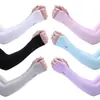 Mangas de Hielo para Protección Solar de Verano para Hombres y Mujeres, Mangas de Seda de Hielo, Guantes Transpirables Anti-UV, Mangas para Brazos para Ciclismo y Conducir, Mangas de Protección para Brazos