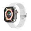 Adequado para Pulseiras de Apple Watch Watch S1-S10 Geração Fivela Ondulada Imitação de Aço Pulseira de Silicone Se Ultra Universal