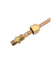 Conector de accesorio de tubería de cobre con rosca exterior engrosada de cobre puro para humidificadores, conector directo de tubería de cobre con rosca exterior de alta presión para maquinaria y uso marino