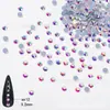 Nuevo Taladro de Fondo Plano para Arte de Uñas Super Brillante Multicorte Vidrio Redondo Taladro Decoración Uña Taladro Brillante Lavable Difícil de Quitar Fondo Caliente