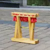 Taburete Plegable de Madera Maciza Portátil para Exteriores Taburete Pequeño Plegable de 20 cm de Alto para Trabajo Agrícola y Lavandería Banco Pequeño Plegable