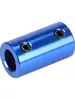Acoplamento Rígido de Liga de Alumínio 3 4 5 6 7 8mm Eixo de Motor Conector Redutor Adaptador Fixo Estendido