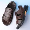 Sandálias Masculinas Transfronteiriças 2026 para Uso Externo, Resistentes ao Desgaste, Antiderrapantes, Sapatos de Praia Impermeáveis, Adequados para Dirigir e Trabalho, Chinelos Masculinos de Tamanho Grande