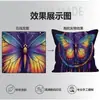 Almofada Cruzada Nova de Primavera com Flor de Lótus Azul e Flor de Epiphyllum para Escritório, Quarto, Sofá, Personalizável