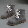 Botas Martin Kapibara Dedo Gordo para Mujer, Nuevo Estilo Primavera y Otoño 2026, Botines Grises que Aumentan la Altura, Botas Amarillas Casuales para Mujer