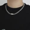 Pulsera de Moda de Acero de Titanio para Mujer Hip Hop Ha Bend Pareja Moda Simple Personalidad Estudiante Estilo Frío Pulsera Accesorios para Mujer