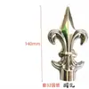 Acero Inoxidable 304 Punta de Lanza Puerta Patio Valla Protectora Balcón Decoración Punta de Lanza Romana Estilo Europeo Cuerno en Forma de Punta de Lanza Adorno