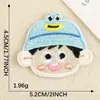 Etiqueta Patch Bordado de Personagem de Desenho Animado Autoadesiva Original Patch de Tecido Bordado Venda Quente Transfronteiriça Temu DIY
