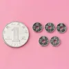 Plata de Ley 925 Vintage Cinco Emperadores Monedas de Cobre Monedas Tongbao de los Cinco Emperadores Monedas Antiguas de los Cinco Emperadores Monedas de Plata Accesorios de Cuerda Cuentas Separadoras