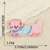 Parche Original Dibujo Animado Perro Salchicha Gato Autoadhesivo Bordado por Computadora Decoración de Caja DIY Manualidades Manualidades Pegatina de Tela