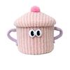 Monstruo Pequeño Peluche Contenedor de Almacenamiento para Juguetes Infantiles Cubo de Juguete de Tela de Dibujos Animados con Tapa Organizador Cilíndrico Herramienta Mágica