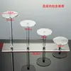 Mini suporte de exibição redondo de acrílico para miniaturas, joias, cosméticos, produtos pequenos, base de coral, suporte de exibição