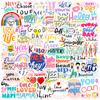 50 Stickers Inspiradores Slogans para el Aprendizaje de Inglés Transfronterizos Amazon ins Decoración de Taza Feng Shui Personalidad Stickers de Aliento