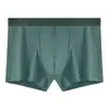 Pantalones Cortos de Algodón para Hombre Ropa Interior Moda Boxer Cordón Color Sólido Ropa Interior Juvenil Simple Transpirable Modernos Pantalones Boxer para Hombre