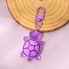 Chaveiro Tartaruguinha Colorida 3D Pingente Boneco Animal de Desenho Animado Pingente Mochila Estudante Presente Comemorativo