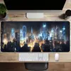 Alfombrilla de Ratón Grande para Videojuegos de Ciencia Ficción Ciudad Futura, Gruesa de Alta Gama y Resistente a Manchas para Mesa de Teclado de Computadora