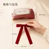 Em estoque Acessórios de Laço de Fita de Veludo 2,5 cm Decoração de Árvore de Natal Guirlanda Acessórios Pendentes para Caixa de Presente
