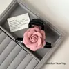 Pasador de Camelia Azul Lazo Francés Nuevo Verano 2025 Pinza Lateral Pasador de Flor Dulce Adorno para el Cabello para Mujeres