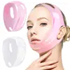 Banda Vendaje para Lifting Facial para Surcos Nasogenianos y Piel Flácida, Reductor Ajustable de Papada, Protectores de Oreja de Silicona